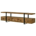 thumbnail image 4 of Benjara 70 Inch TV Media Entertainment Console with 4 Drawers, Mango Wood, Brown, 4 of 5