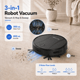 thumbnail image 6 of PrettyCare C2-v2 Robot Vacuum and Mop Combo Cleaner, 3-in-1, 8000Pa Suction, 5200mAh Battery, Black, 6 of 15