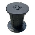 thumbnail image 4 of Taburete De Inodoro Portátil Strade Fareast Limited Bote De Basura Orinal Ligero Multiusos Negro Con Luz, 4 of 8