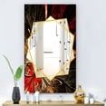 thumbnail image 4 of DESIGN ART Designart 'Fractal Flower In Yellow and Red' Traditional Mirror - Frameless Printed Wall Mirror 23.7in.x31.5in., 4 of 5