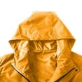 thumbnail image 5 of Levmjia Men's Waterproof Work Jacket Windproof Hooded Raincoat Outdoor Hiking Coat with Multiple Pockets Breathable Insulated XS-3XL Yellow, 5 of 9