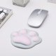 thumbnail image 3 of Alfombrilla de ratón con diseño de pata de gato pequeña y cojín de apoyo para la muñeca, de silicona suave, ergonómica, para ordenador, 3 of 6