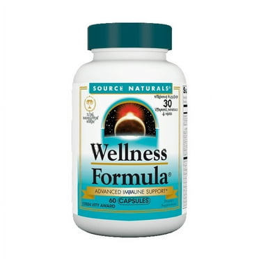 Source Naturals Wellness Formula Bio-Aligned Vitamins & Herbal Defense for Immune System Support - Dietary Supplement & Immunity Booster - 60 Capsules