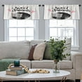 thumbnail image 4 of LALILO Kitchen Curtain Valance Cute Cat And Sweet Dreams Rod Pocket Window Curtain 52"x 18" Set of 2, 4 of 5