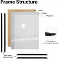 thumbnail image 4 of KAIWIN 3 Pack Poster Frames 16x20 Plastic Picture Frame for Horizontal and Vertical Wall Mounting,Black, 4 of 6