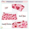 thumbnail image 4 of Cupcake Heart Sweet Cotton Pajamas 2 Piece Set Sleepwear Soft and Comfortable Homewear Nightwear, 4 of 7
