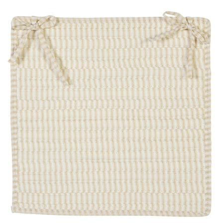 

15 Pale Yellow and White Handmade Chair Pad