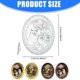 thumbnail image 3 of 1/12 Scale Doll House Decoration Iron Miniature Picture Frame with Cats And Rose Artwork Oil Painting Photo Frame 4PCS, 3 of 4