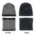 thumbnail image 4 of VBIGER Winter Beanie Hat Scarf Set Warm Knit Hat Thick Knit Skull Cap For Men Women, 4 of 9