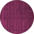 thumbnail image 1 of Ahgly Company Indoor Round Abstract Purple Modern Area Rugs, 5' Round, 1 of 4
