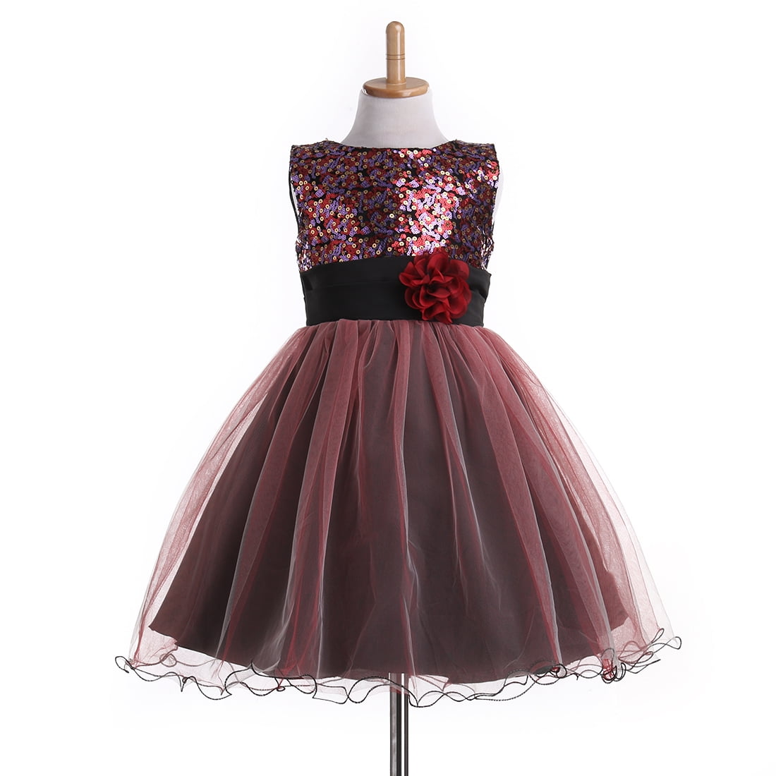 3D Flower Sequin Dress