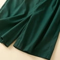 thumbnail image 4 of gbyLJF Women's Summer Bermuda Shorts High Waisted Cotton Linen Shorts Dressy Casual Pleated Wide Leg Shorts A01_Green XXL, 4 of 6