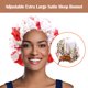 thumbnail image 5 of Qarigey Sleep Bonnet Extra Large Sleeping Hat Doble capa con cordón Turbante para el cabello Patrones bohemios Suministros para la cabeza Sombreros Estampado de leopardo beige Qarigey AP009761-07, 5 of 6