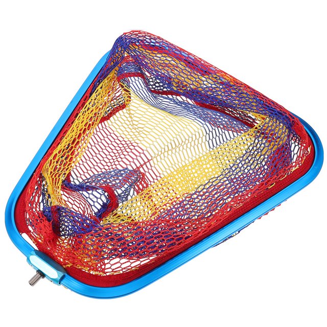 AMERTEER Triangle Dip Net Fish Carabiner Small Fishing Fishnets Colorful