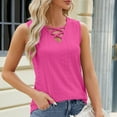 thumbnail image 5 of Mittory Womens Plus Size Sleeveless Shirts Summer Tank Tops V Neck Criss Cross Tee Tunics, 5 of 7