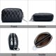 thumbnail image 4 of Genuine Leather Coin Purse, Double Zipper Keychain Wallet Change Pouch Bag with Key Chain, 4 of 5