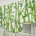 thumbnail image 5 of RLF Home 100% Cotton Bamboo Fluted  Fully lined Windows Rod Pocket Valance 65" x 16"  Green, 5 of 6