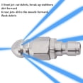 thumbnail image 5 of Pressure Washer Sewer Jetter Nozzle 2 Pcs Brass Sewer Jetting Nozzle for Pressure Washer Quick DIY, 5 of 7