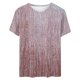 thumbnail image 3 of Tops Cortos para Mujeres Retro Impreso Cuello Redondo Manga Corta, Camiseta Casual para Uso Diario Y de Fiesta, 3 of 4