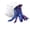 Blue-purple, variant on 3D Printed Hermit Crab, Animals Fidget , Articulated Flexible ,Realistic Slithering Design, Home Office Executive Desk Decor