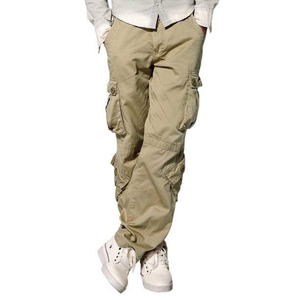 Pantalón cargo Match Wild para hombre, talla 42, caqui británico