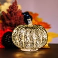 thumbnail image 3 of KMMYS Glass Pumpkin Light, Decorative Pumpkin Lamp, Battery-Powered Sparkling Glass Decor, Versatile Autumn Home Decoration, Fall-Themed Tabletop Centerpiece, Festive Thanksgiving Accent, 3 of 5