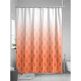 thumbnail image 5 of Fsddascl Orange Morocco Shower Curtain Set - Standard 72" x 72" Washable Bathtub Curtain with 12 Hooks, Geometric Ombre Plaid Abstract Waterproof Fabric Stall Shower Curtains for Bathroom/Bathtub, 5 of 6