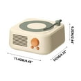 thumbnail image 2 of Foqnuq Portable Bluetooth Speaker Vintage Design Mini Size USB Rechargeable Outdoor Sound System with TF Card Support for Music Enjoyment, 2 of 2