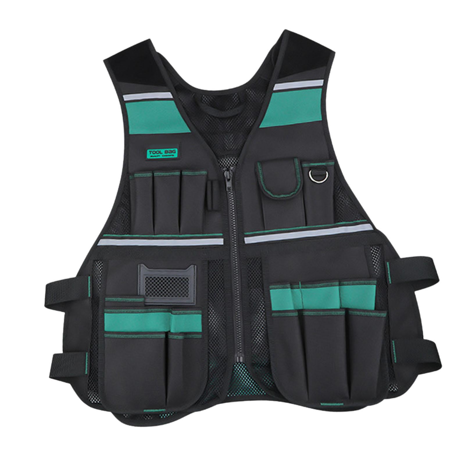 Gazechimp Electrician Tool Vest Waterproof Devices Vest s Tool Bag for Electrician