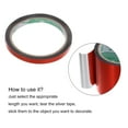 thumbnail image 3 of Cinta metalizada roja Uxcell 0.5" x 55 yardas cinta decorativa para detalles 1 pieza, 3 of 5