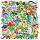 thumbnail image 1 of Stickers de dinosaurios Hebraeos impermeables tipo cartoon para niños, 100 piezas, 1 of 8