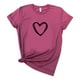 thumbnail image 2 of Puntoco moda mujer casual manga corta amor impreso o-cuello tops camiseta blusa Puntoco Puntoco-5370, 2 of 3