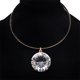 thumbnail image 4 of Collar con colgante de diamantes de imitación Qarigey Gargantilla de cristal Oro AP015057-01, 4 of 6