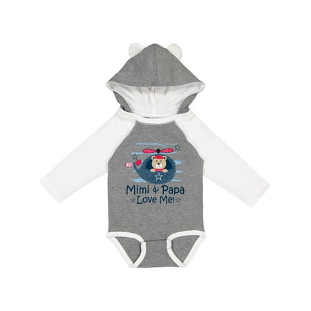 

Inktastic Mimi and Papa Love Me Boys Gift Baby Boy Long Sleeve Bodysuit