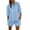Light Blue, variant on RMGVDSD Womens Shorts Sets 2 Piece Outfits Summer 2025 Half Sleeve Crew Neck Sets Matching Clothing Casual Beach Shorts Set