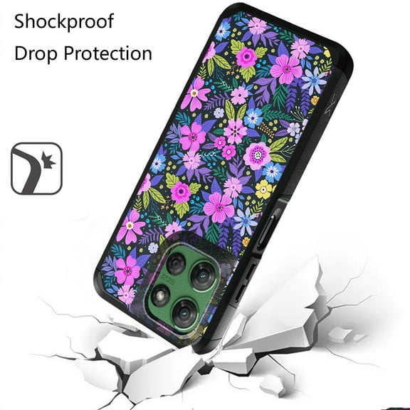 For Motorola Moto G Stylus 5G 2025 Fashion Graphic Design Hybrid 2in1 Tough Strong Hard PC TPU Frame, Magnet Mount Friendly, Shockproof Protection Cover, XPM Phone Case [Mystical Floral Boom]