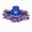 Blue-Rhinestones Stra, variant on American Flag Cowboy Hat Glitter Red White Blue Tinsel Patriotic 250th Anniversary Western Hat 4th of July Party Parade Rodeo Unisex Cowboy Cowgirl Hat