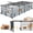 56"x24"x12" (LxWxH), variant on 12 Panels-47"x24"x12" (LxWxH) Small Animal Playpen for Guinea Pigs Rabbits Hedgehogs
