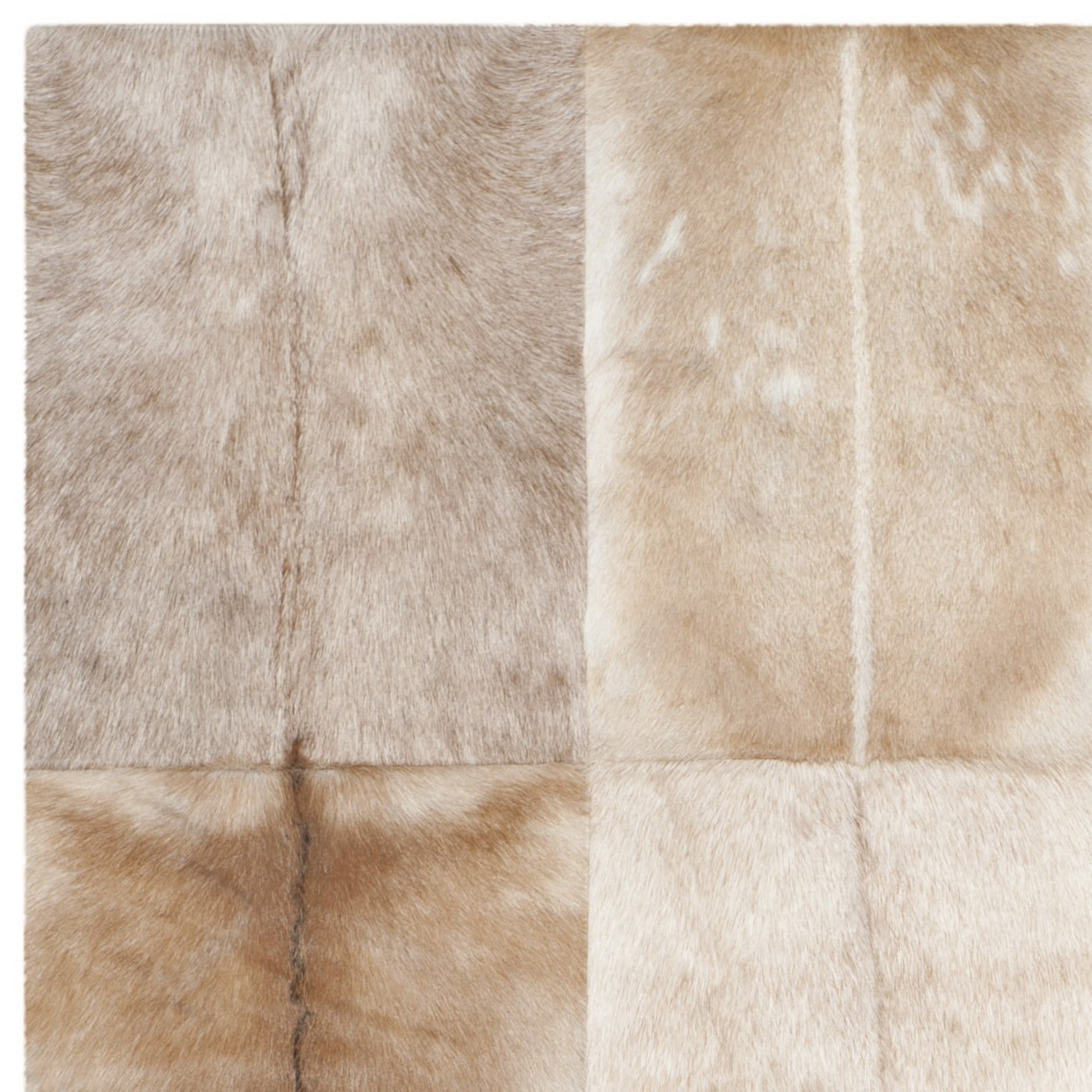SAFAVIEH Studio Leather Shavonne Geometric Area Rug, Beige/Brown, 8' x 10'