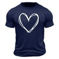 thumbnail image 4 of hotojiny Valentines Shirts for Men Lightweight Crew Neck T Shirt Classic Heart Graphic Tee Shirt for Vaction Casual, 4 of 4
