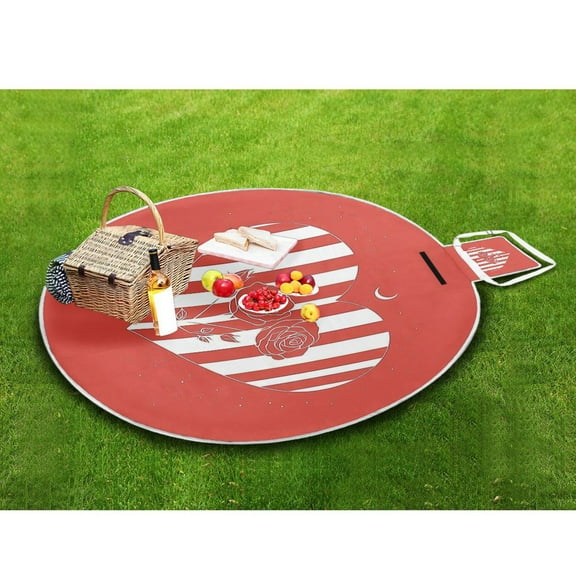 Picnic Blankets Teencool Beach Blanket Creatively Garden Of Hearts Pattern Outdoor Blanket for Travel