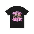 thumbnail image 1 of T Shirt Graphic for Men Humorous Meme Tee Featuring Pink Lettering And a Heart Design, 1 of 5