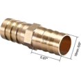 thumbnail image 2 of 16mm Or 5/8" Id Brass Barb Splicer Fitting,straight Barb Hose Fitting Air Gas Water Fuel,2pcs, 2 of 3