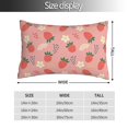 thumbnail image 2 of Salouo Strawberry Floral Pattern Pillow Cases,1PC Pillow Covers with Envelope Closure Decorative Pillow Case for Bed Couch,Pillows Not Included-14"x20", 2 of 6