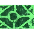 thumbnail image 1 of Ahgly Company Indoor Rectangle Abstract Green Modern Area Rugs, 2' x 4', 1 of 4