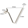 thumbnail image 2 of 100Pcs Spring Clip Locking Tube Pin Push Clip for Tent Pole for Kayak Paddle 3mm, 2 of 9