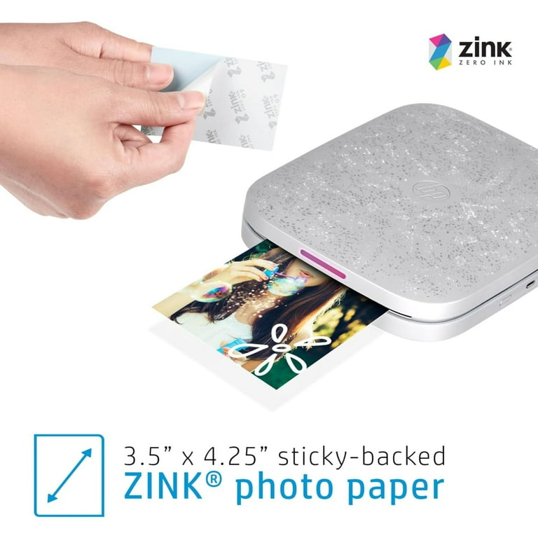 HP Sprocket 3x4 Portable Instant Photo Printer Kit: 20 Pack Zink