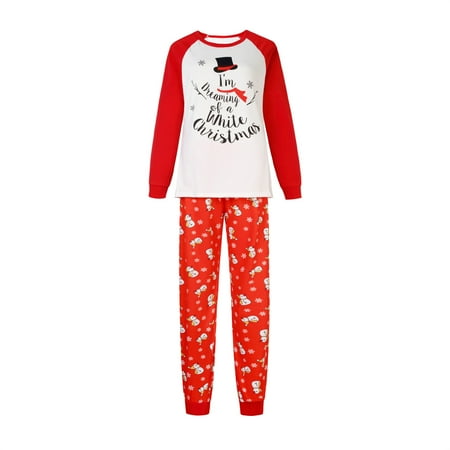 

Staron Christmas Mom Printed Blouse Tops+Pants Xmas Family Matching Pajamas Set