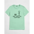 thumbnail image 3 of Whichone "That's Not A Good Sign " Print Men's and Big Men's Casual Graphic Design Short Sleeve Colorful Cotton T-Shirt Sizes S-2XL, 3 of 8