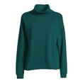 thumbnail image 5 of Time and Tru Women's Turtleneck Sweatshirt, Sizes XS-3XL, 5 of 5